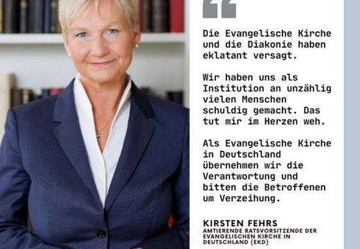 Kirsten Fehrs, EKD Ratsvorsitzende mit Zitat zur Forum-Studie